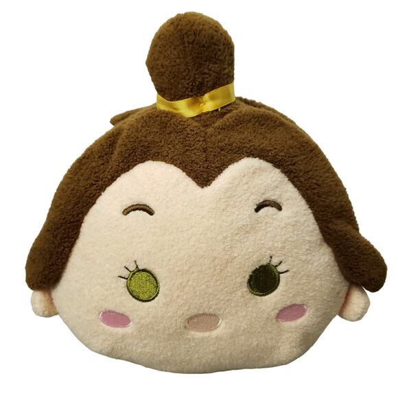 Disney Store Princess Belle Beauty & The Beast Tsum Tsum Pillow 11" Plush Toy - Picture 2 of 8